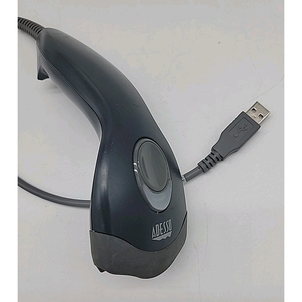 Adesso NUSCAN 2100U Barcode Scanner  Gray USB Tested!